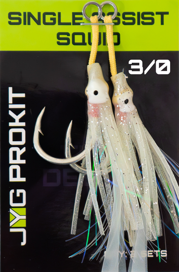 big squid fishing hook JYG Pro Squid Assist Hook 3/0 Glow