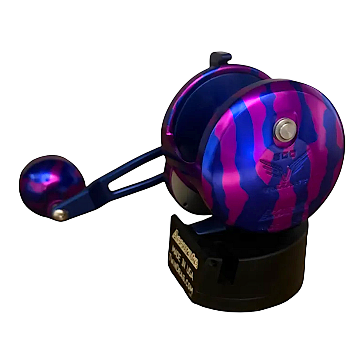 Accurate Valiant 2 Conventional Reel Purple Blue Camo - Dogfish Tackle & Marine