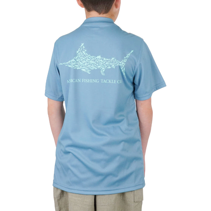 Aftco Kids Jigfish Jig Fishing Short Sleeve Shirt - Dogfish Tackle & Marine