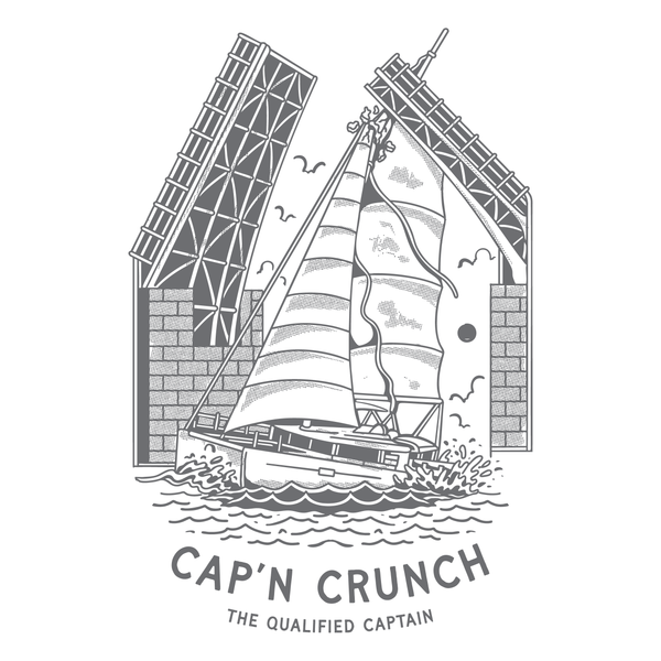 The Qualified Captain Cap'n Crunch Tee - Dogfish Tackle & Marine