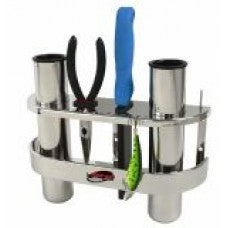 double fishing rod holder Tempress Stainless 3-Rod Holder
