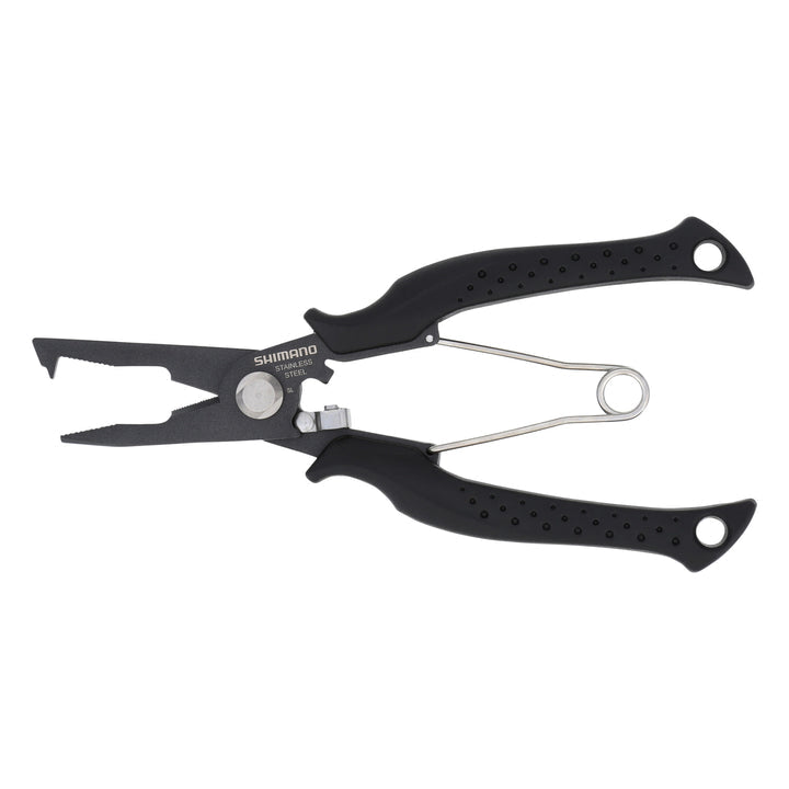 Shimano 7" Power Pliers SS Braided Line Cutter - ATPW007BK - Dogfish Tackle & Marine