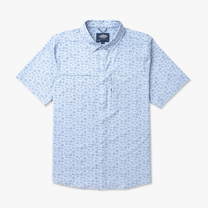 Aftco Seabreeze Short Sleeve Button Down Shirt