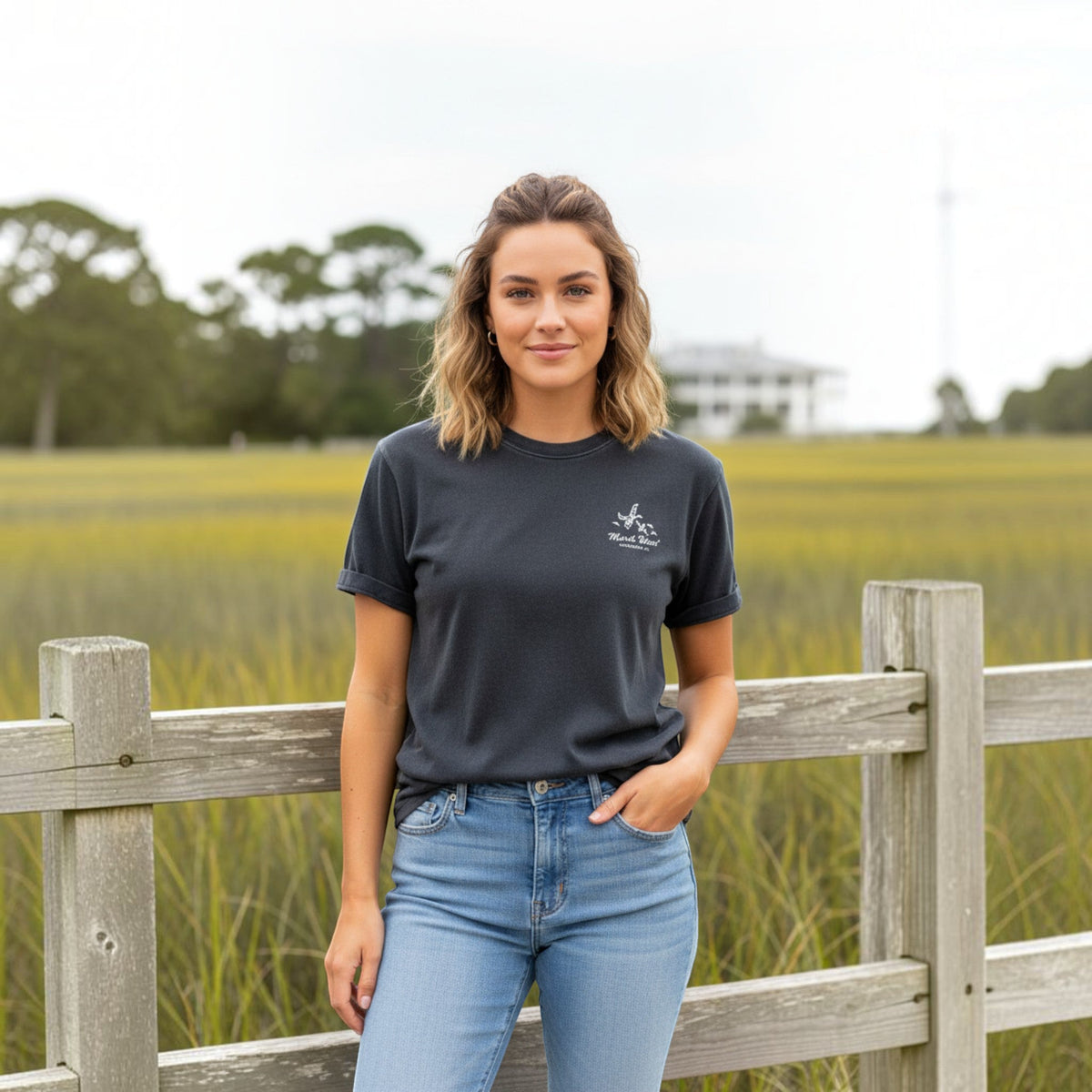 Marsh Wear Women's Postcard T-Shirt - Dogfish Tackle & Marine