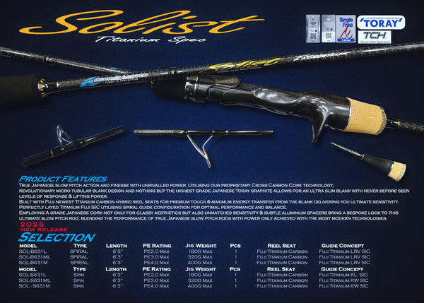 Oceans Legcy Solist Titanium Spec Slow Pitch Jigging Rod - Dogfish Tackle & Marine