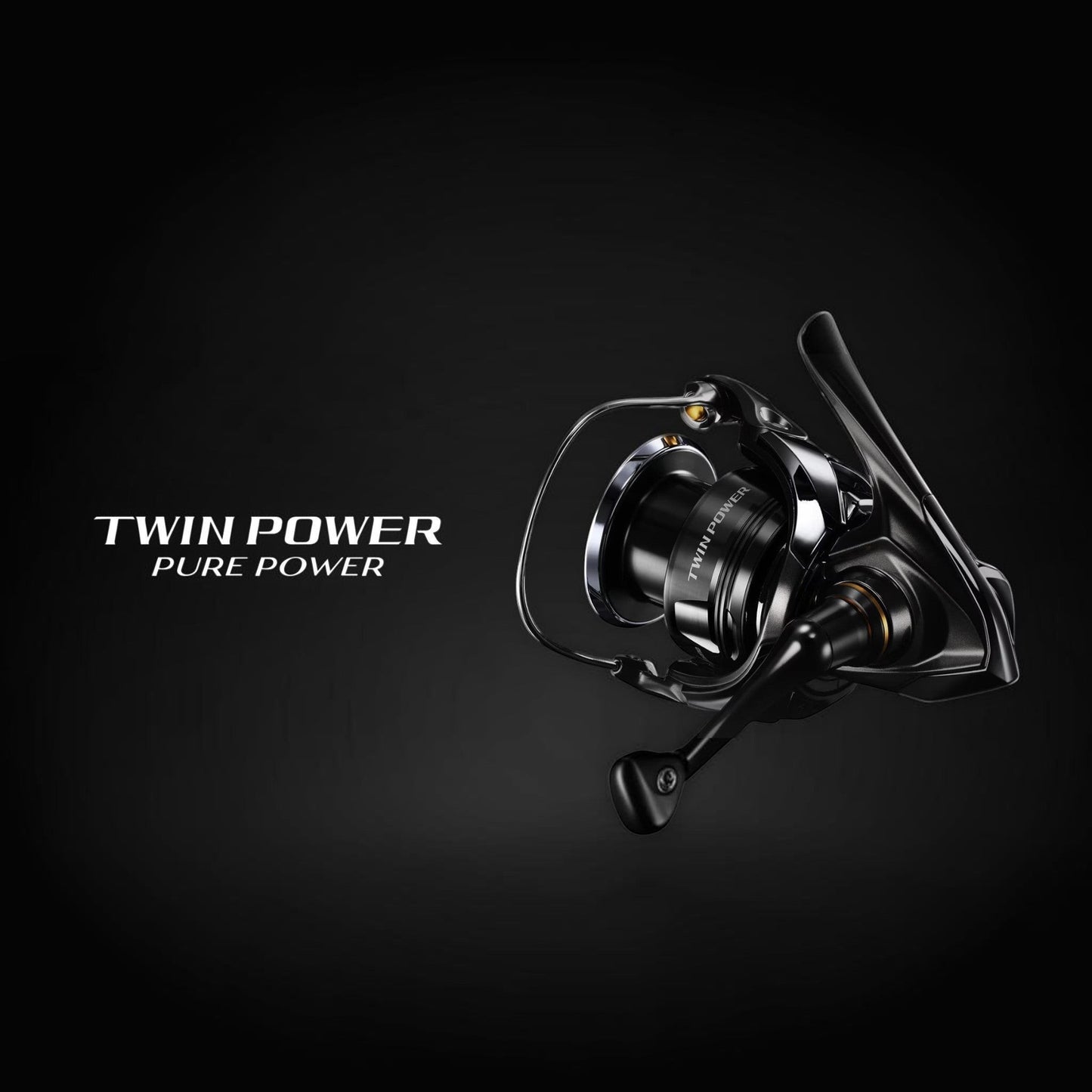 Dogfish Tackle & Marine Shimano Twin Power FE spinning reel, black CI4+ and aluminum body, for freshwater and inshore fishing.