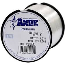 Ande Premium Monofilament 1/4LB Spool