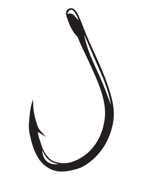 black fishing hook Umpqua X-Series XBG580 Beast 3X Strong Mustad 32500 1X Skipjack Black