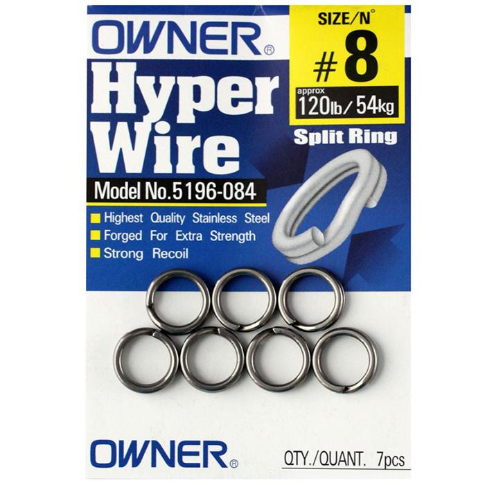 Owner Hyper Wire Split Rings - Dogfish Tackle & Marine