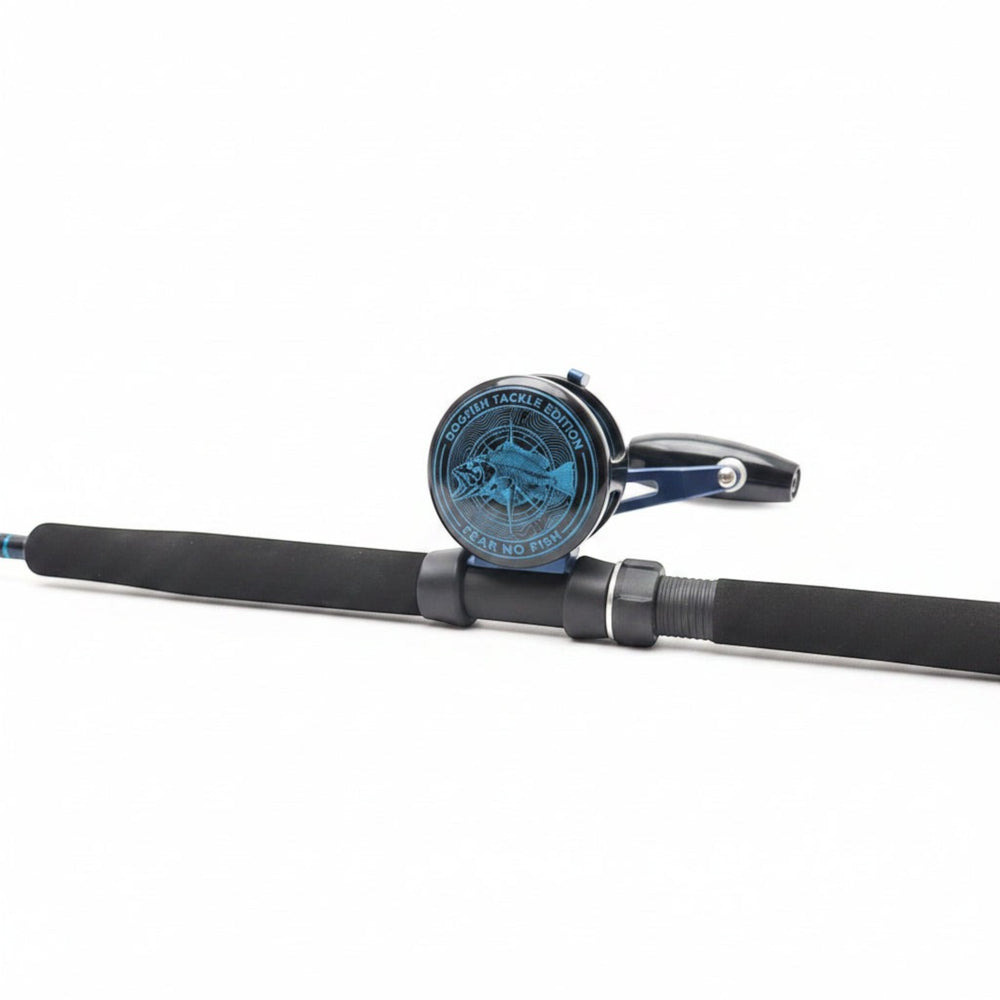 Accurate Valiant V2 Fear No Fish Edition Conventional Reel Combo & Dogfish Stik Limited Edition Jigging Rod