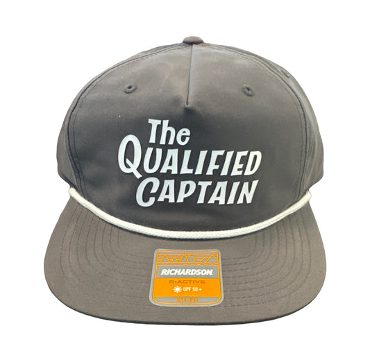 The Qualified Captain Script Logo Hats - Dogfish Tackle & Marine