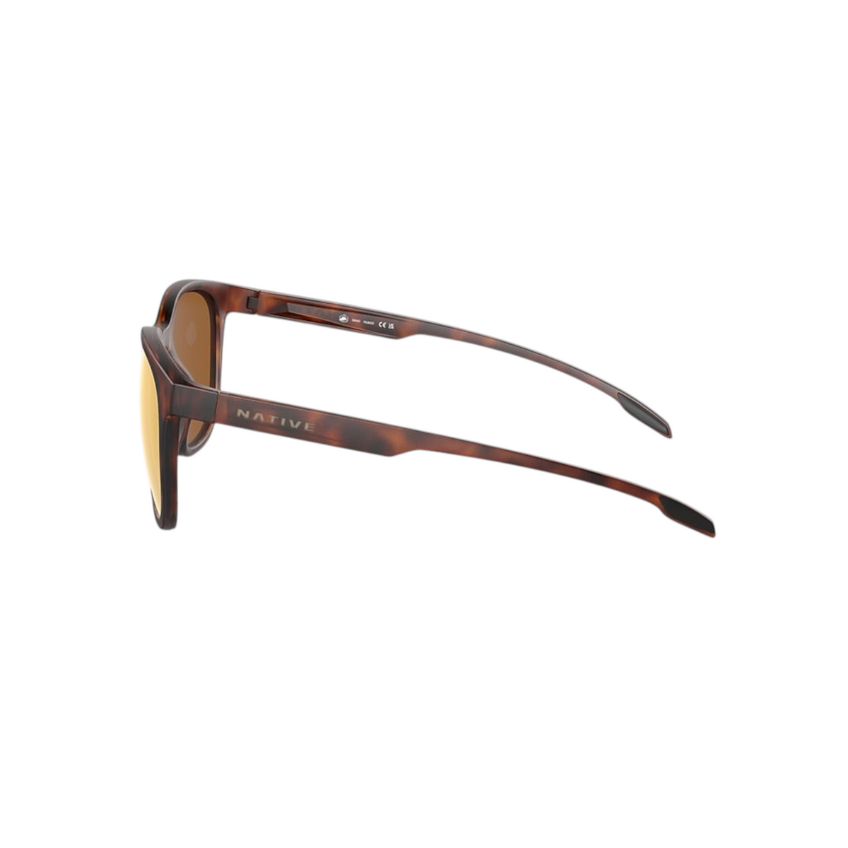 Dogfish Tackle & Marine Native Eyewear Targhee sunglasses with a round tortoise shell bio-based frame and polarized lens