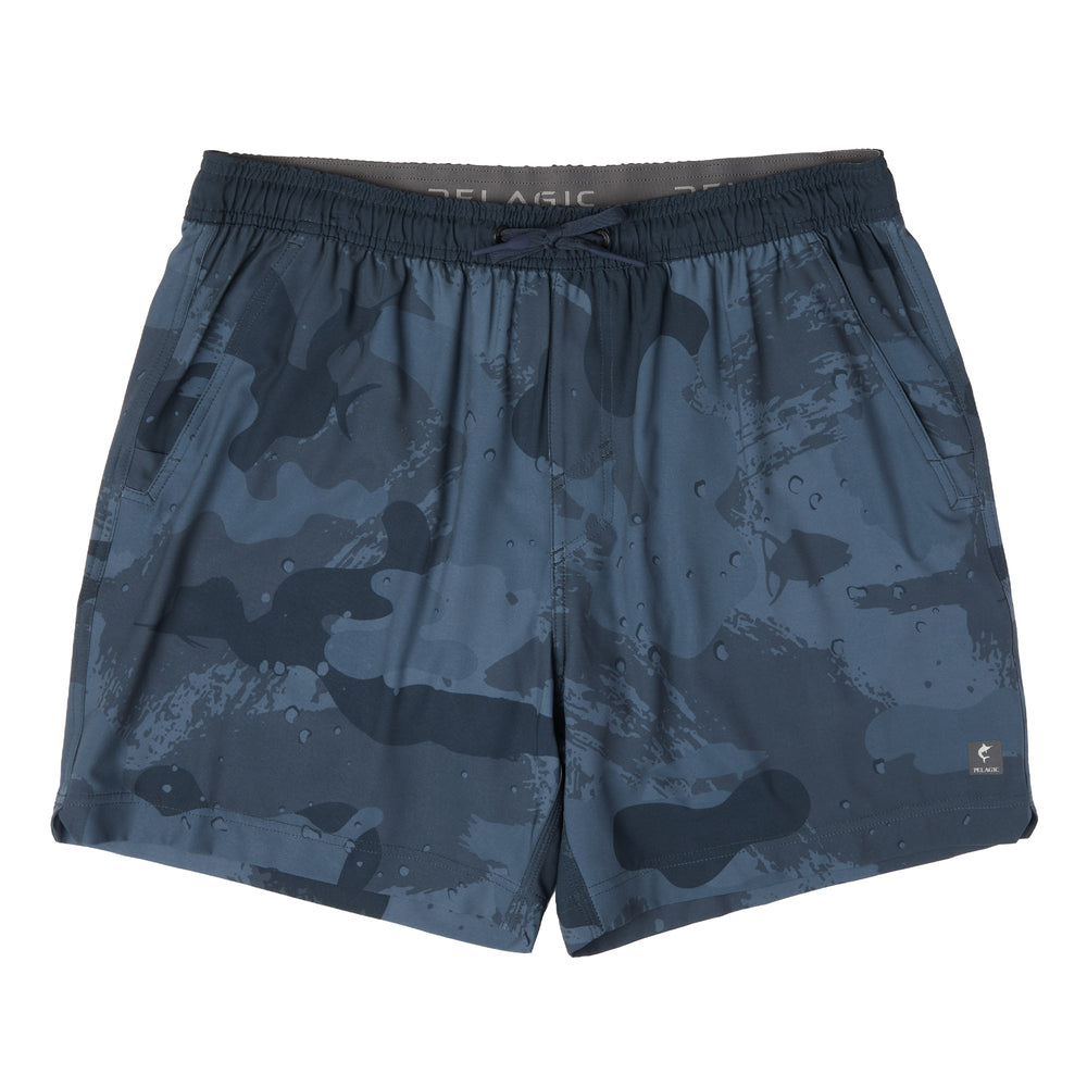 Pelagic Lei Day E-Waist Elastic Waist Lined Shorts 17"