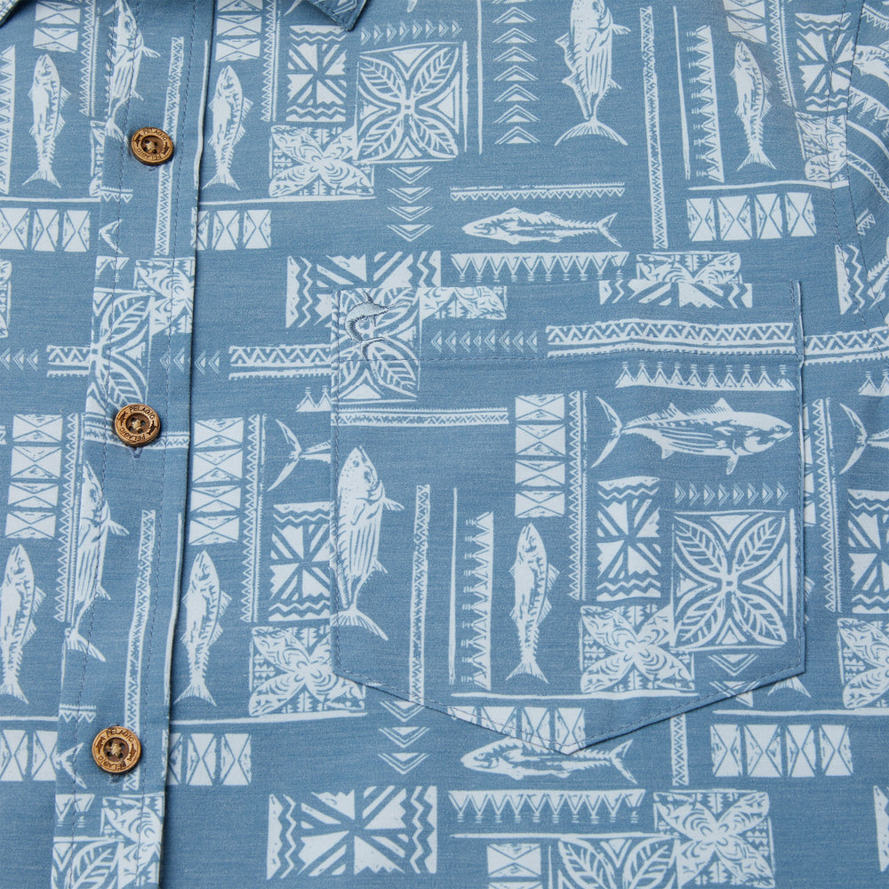 Pelagic Topshot Pacific Rim Button Up Shirt