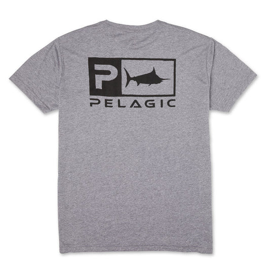 Pelagic Premium Short Sleeve Triblend Rusted Icon - Dogfish Tackle & Marine