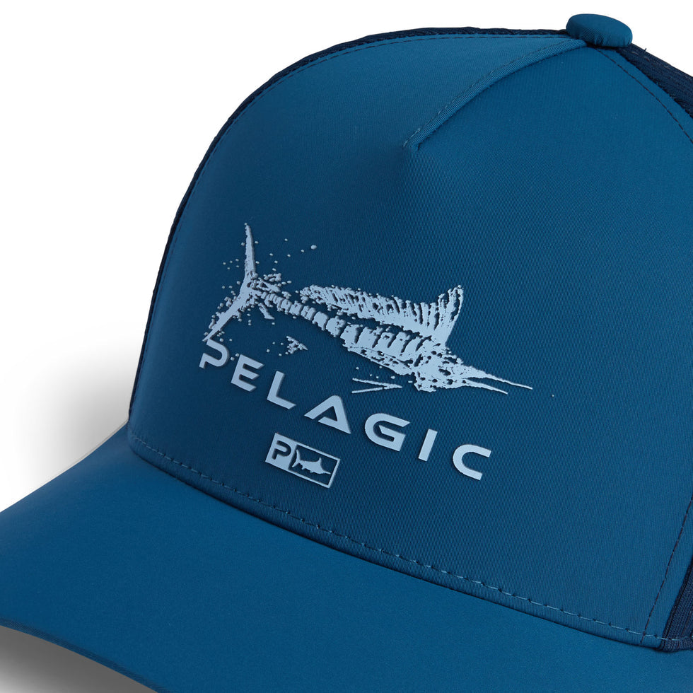 Pelagic Echo Gyotaku Performance Trucker - Dogfish Tackle & Marine