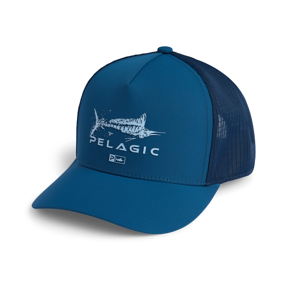 Pelagic Echo Gyotaku Performance Trucker - Dogfish Tackle & Marine