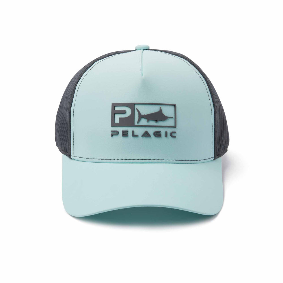 Pelagic Echo icon Performance Trucker Turquoise - Dogfish Tackle & Marine