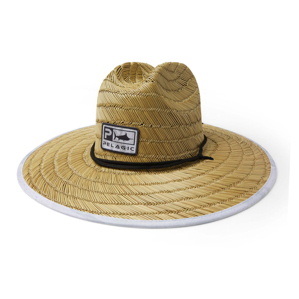 Pelagic Baja Straw Hat Open Seas Light Grey - Dogfish Tackle & Marine