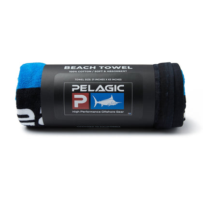 Pelagic Deluxe Logo Beach Towel