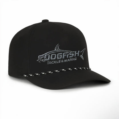 Dogfish Tackle & Marine Performace Rope Logo Hat - Dogfish Tackle & Marine