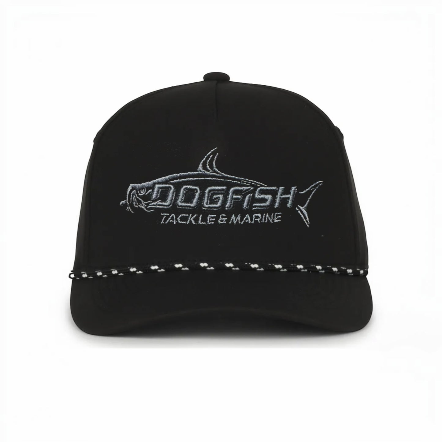 Dogfish Tackle & Marine Performace Rope Logo Hat - Dogfish Tackle & Marine