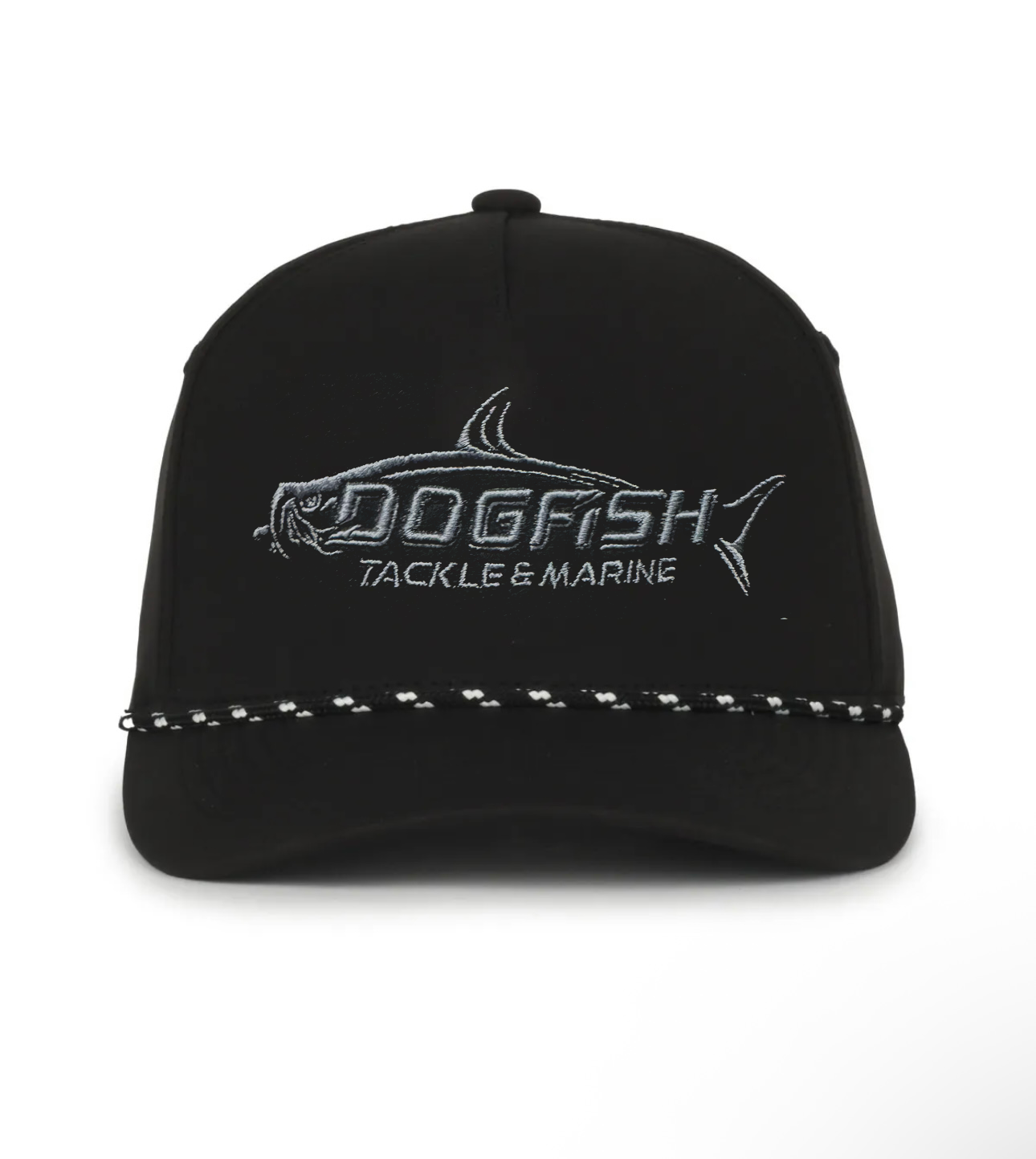 Dogfish Tackle & Marine Performace Rope Logo Hat - Dogfish Tackle & Marine