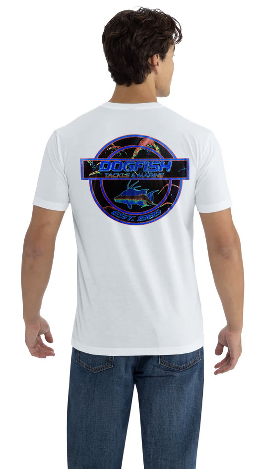 Dogfish Short Sleeve T-Shirt Bottom Finder Hogfish Logo - Dogfish Tackle & Marine