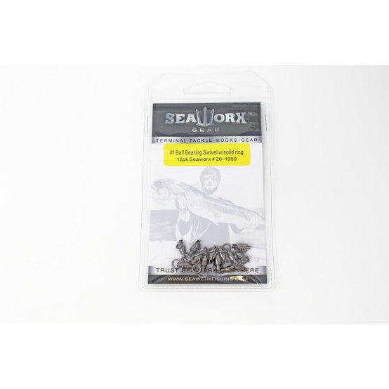 Seaworx Ball Bearing Swivel With Solid Ring - Dogfish Tackle & Marine