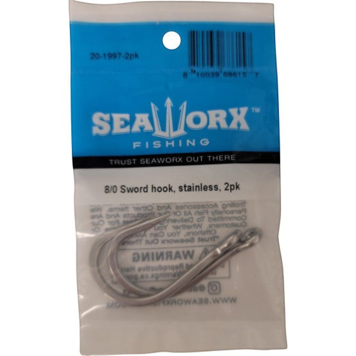 Seaworx stainless steel Sword hook - Dogfish Tackle & Marine