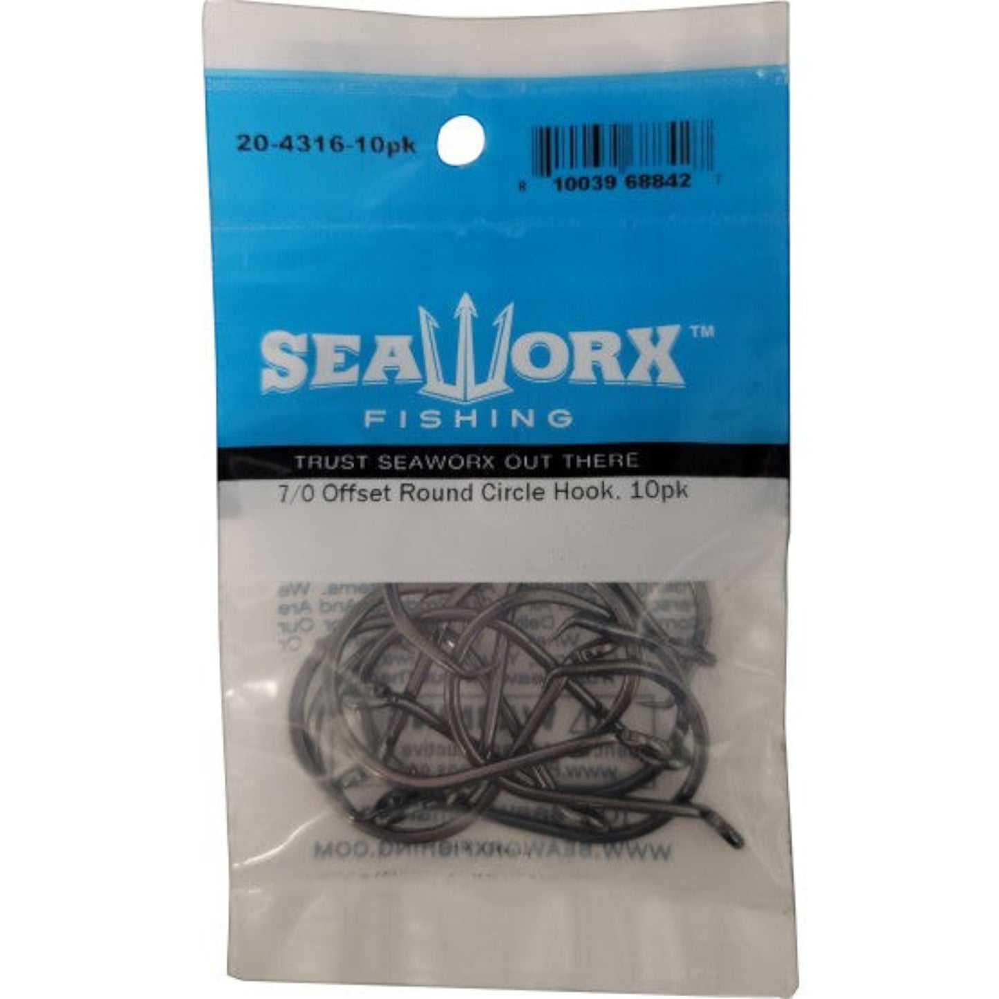Seaworx Offset Up Eye Round Circle Hooks Dogfish Tackle & Marine