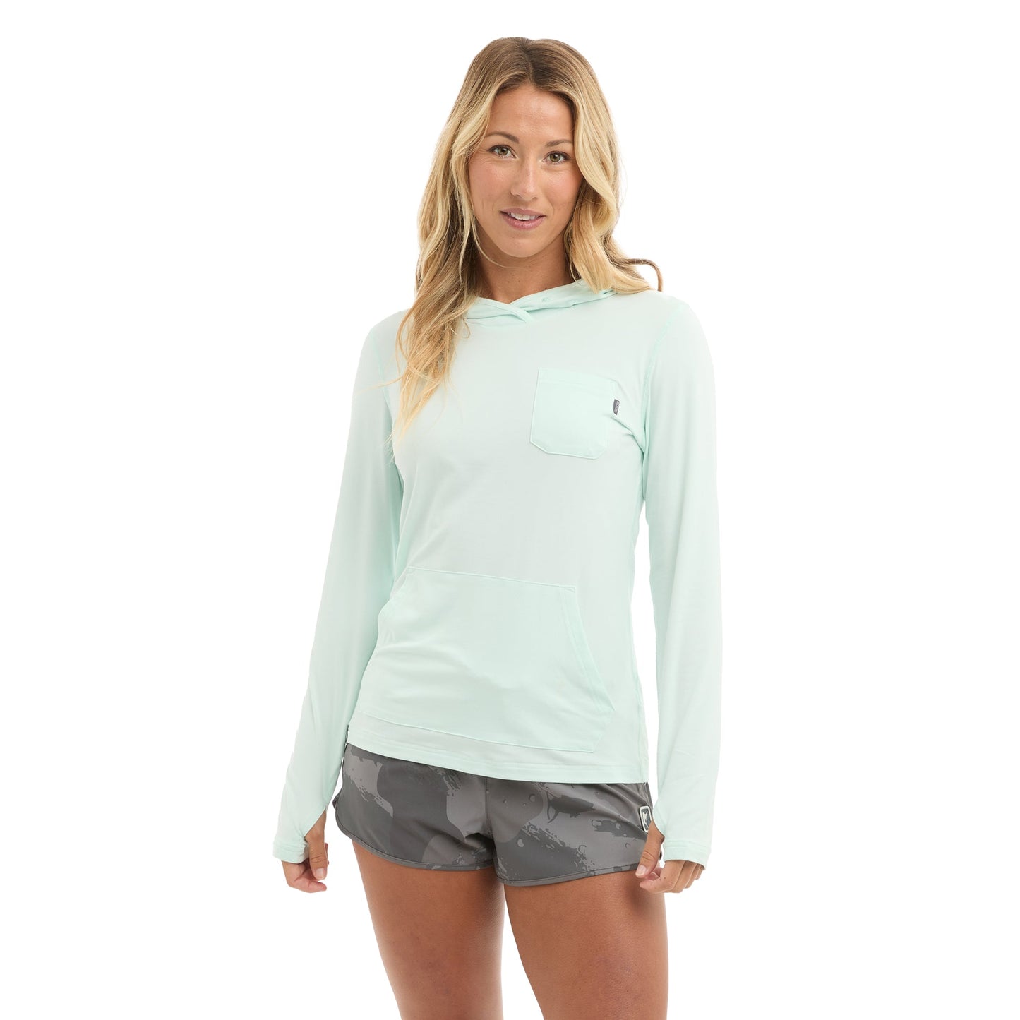 Pelagic Women's Freespool Hooded Performance Shirt - Dogfish Tackle & Marine