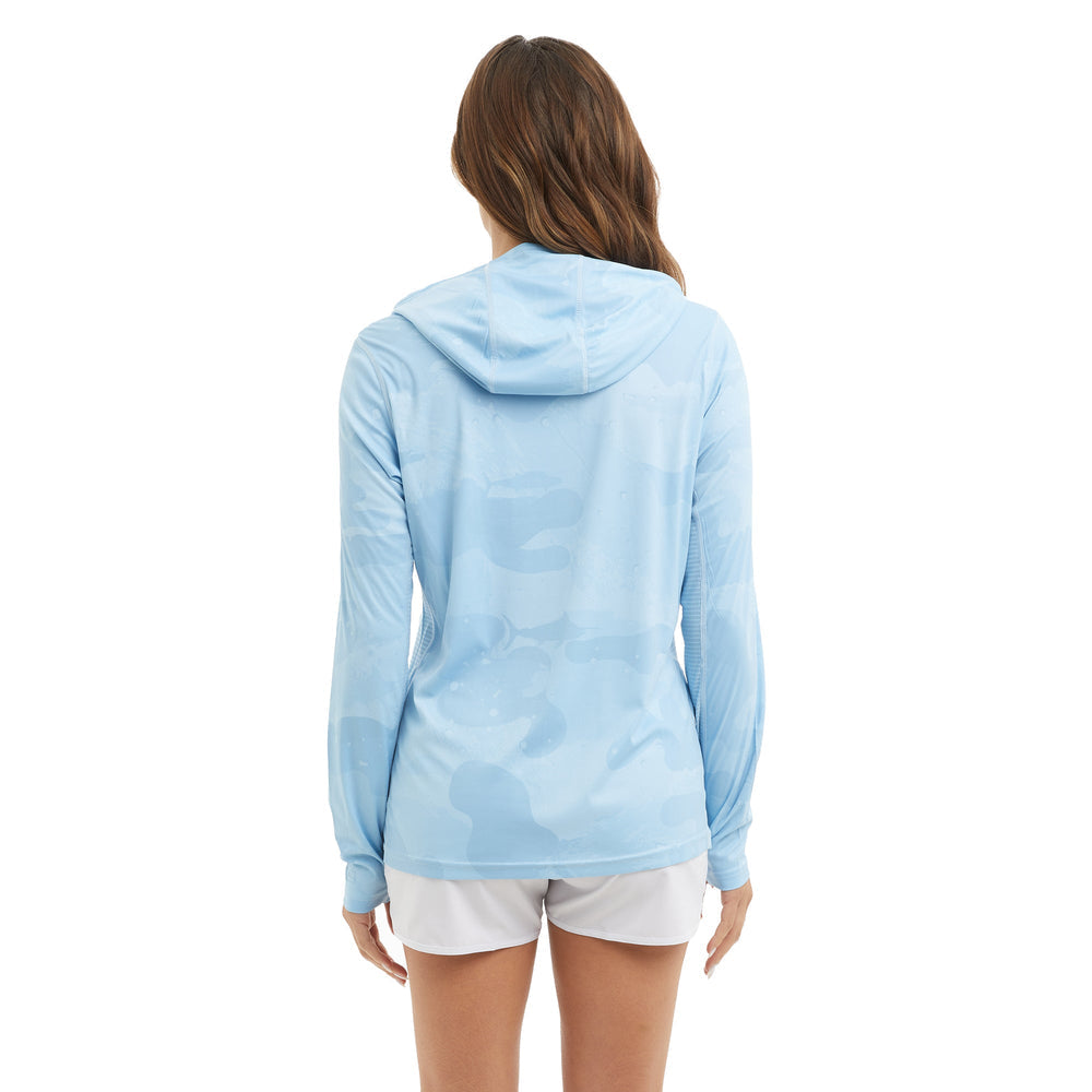 Pelagic Women's VaporTek Hooded Fishing Shirt - Dogfish Tackle & Marine