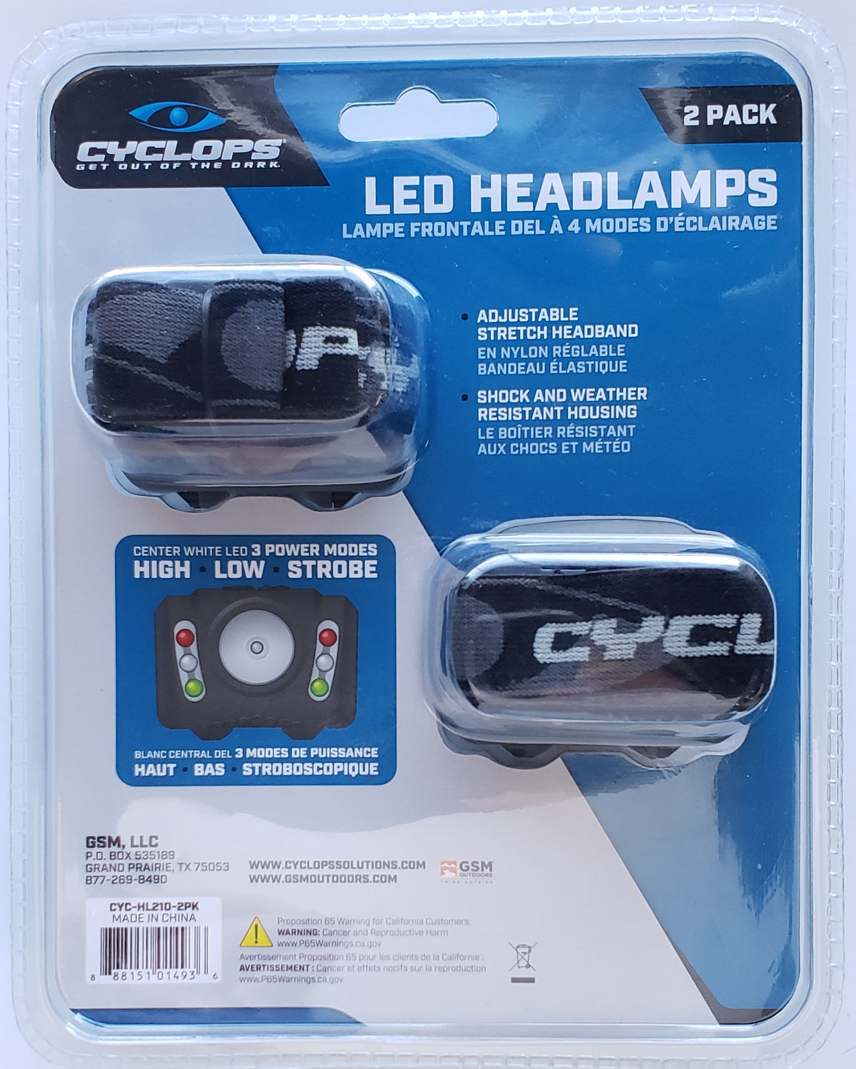 Cyclops 210 Lumen Headlamp 2 Pack - Dogfish Tackle & Marine