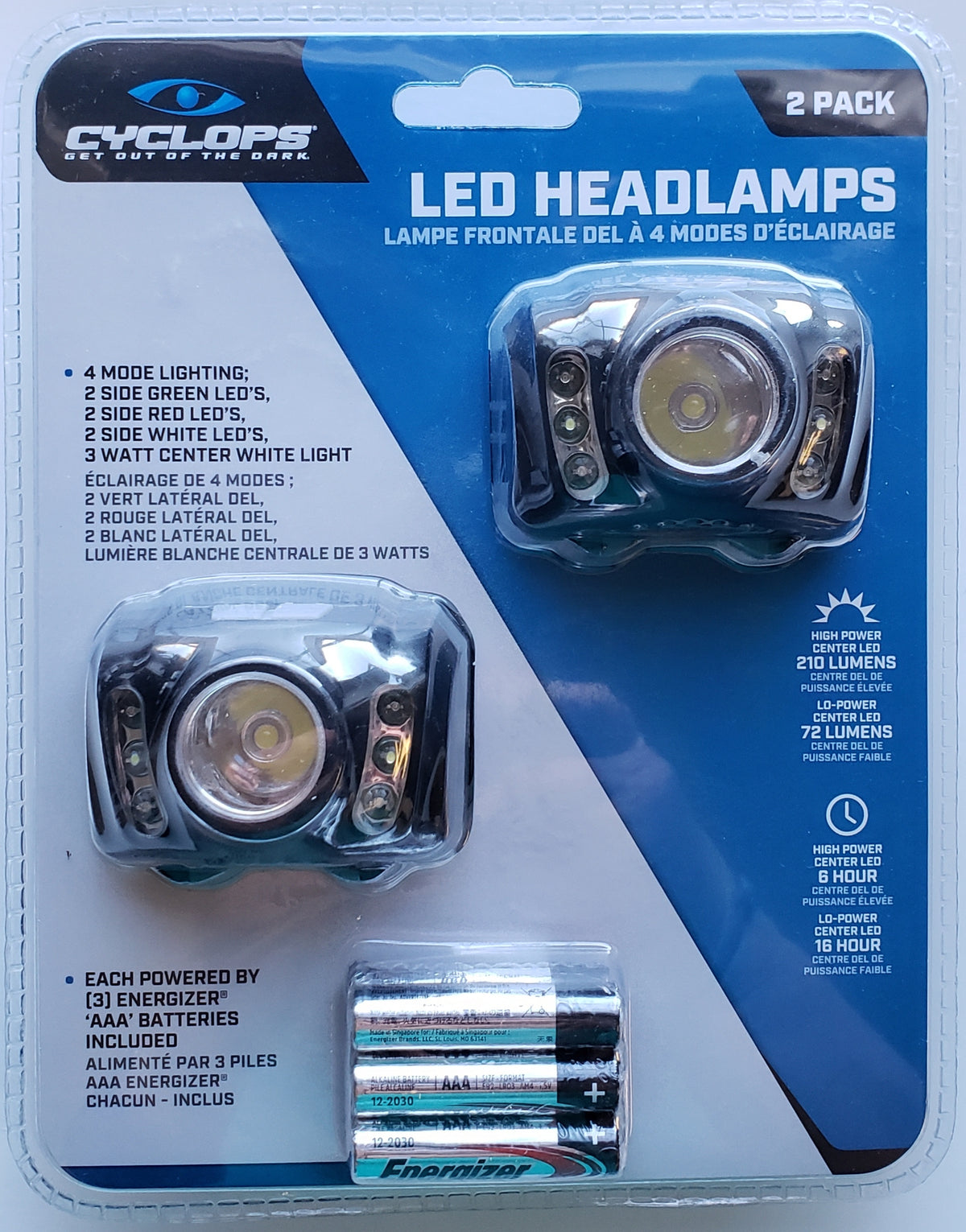 Cyclops 210 Lumen Headlamp 2 Pack - Dogfish Tackle & Marine