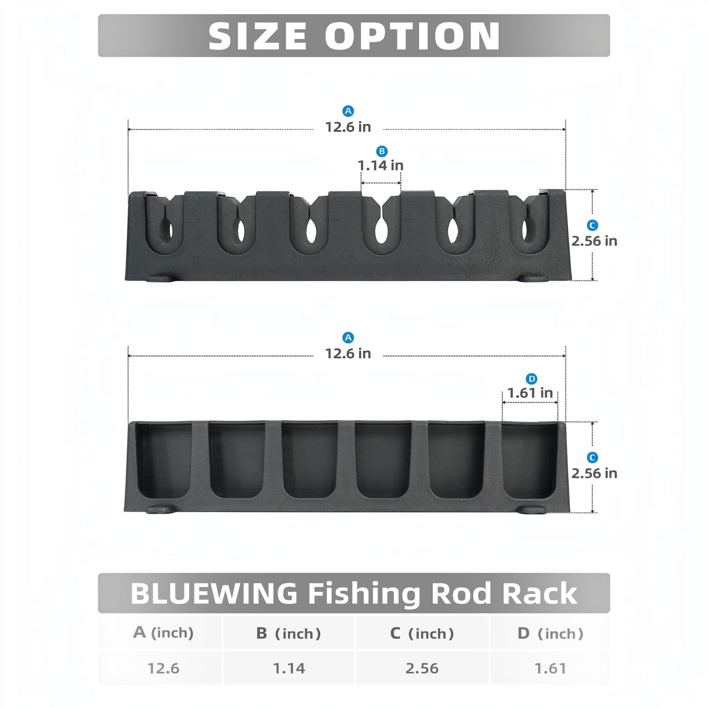 Bluewing Fishing Rod Rack Dogfish Tackle & Marine 