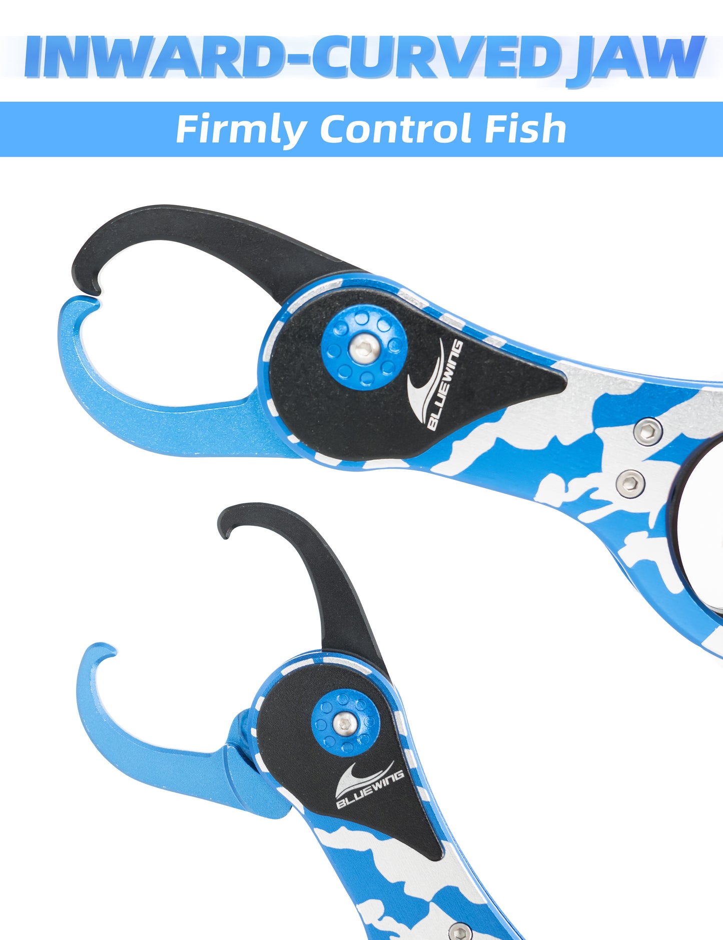 Bluewing Fishing Gripper with Coiled Lanyard