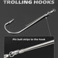 Bluewing Strip Trolling Hook with Ball Bearing Swivel