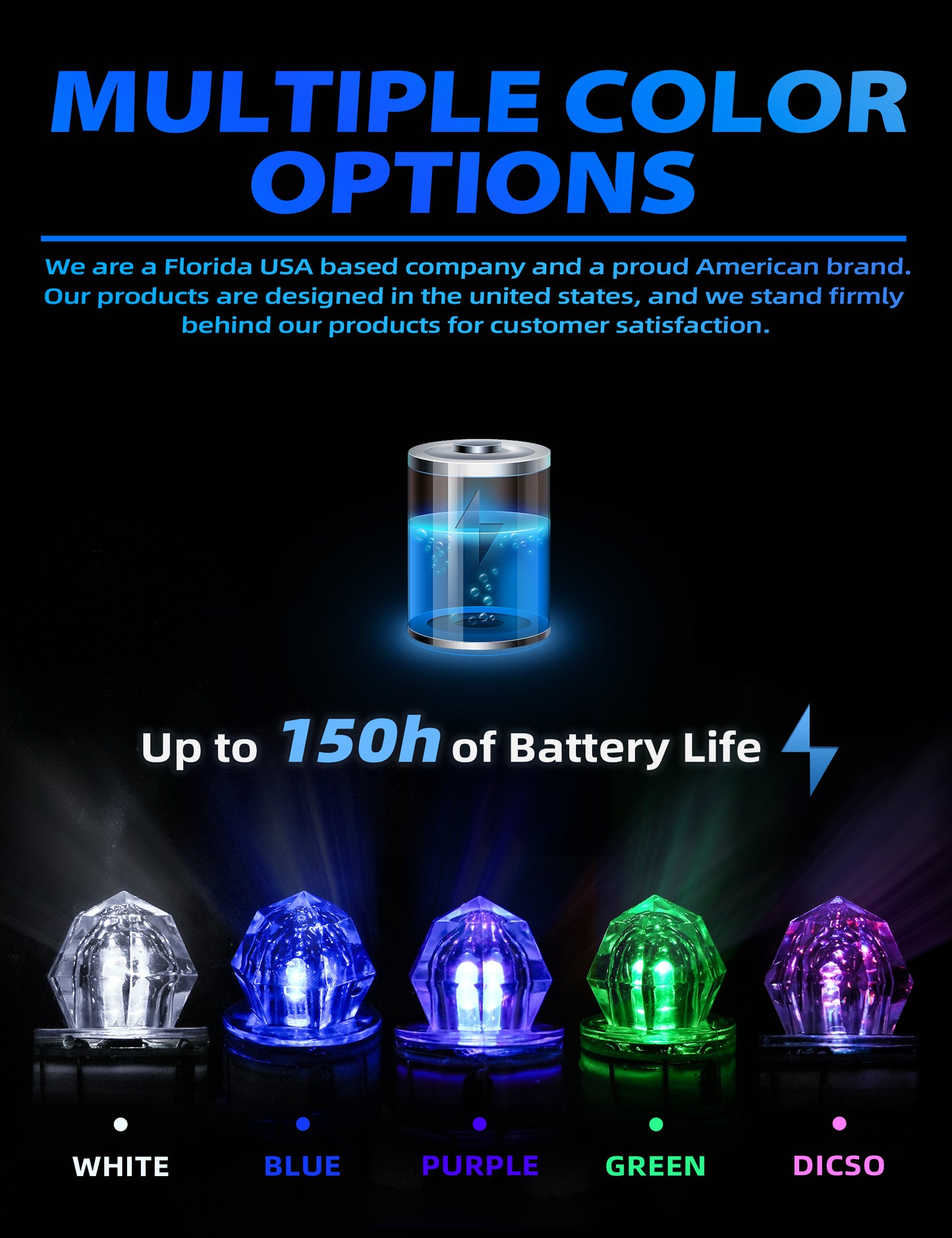 Bluewing Water Activated Diamond Deep Drop Light 5 Pack - Dogfish Tackle & Marine