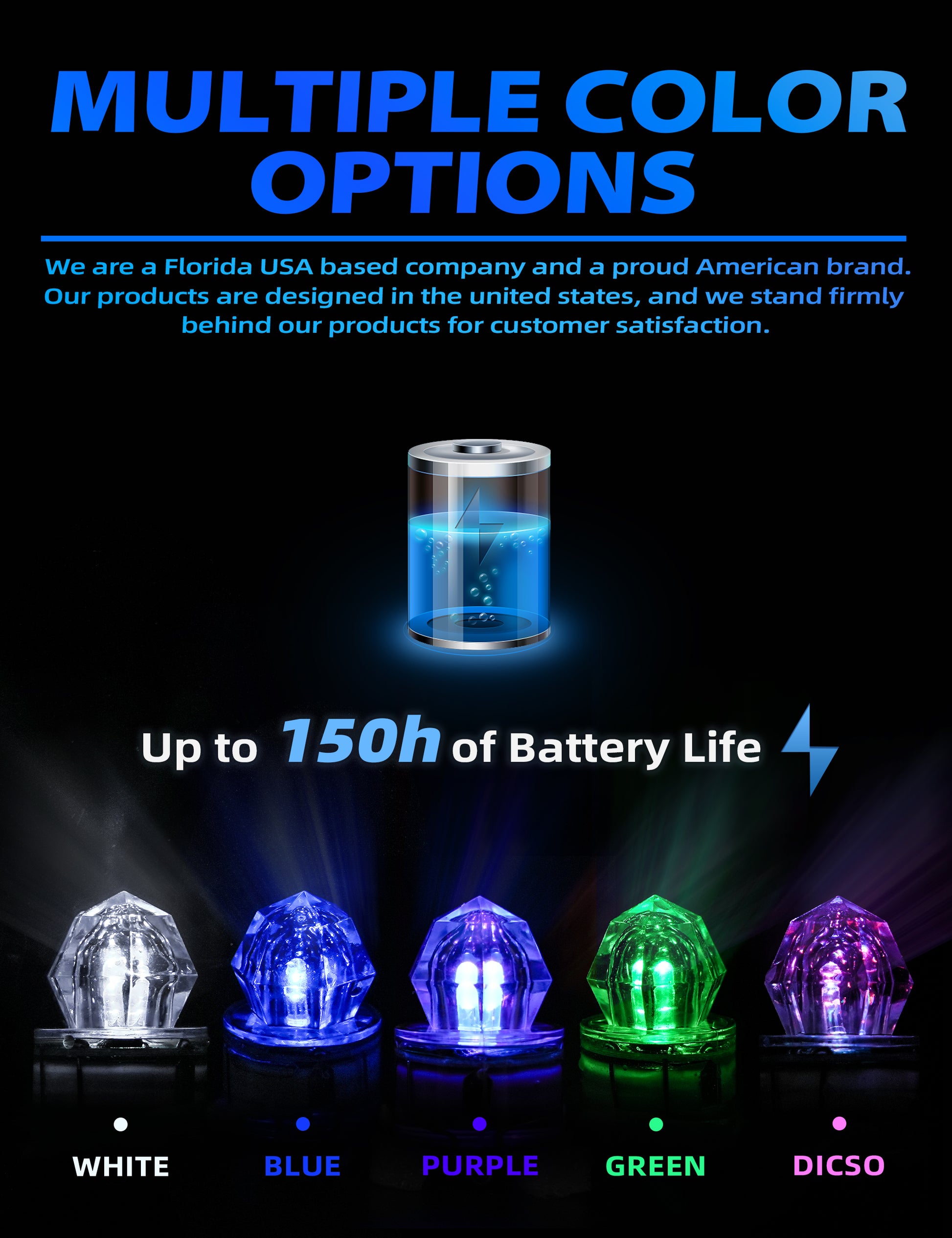 Bluewing Water Activated Diamond Deep Drop Light 5 Pack - Dogfish Tackle & Marine