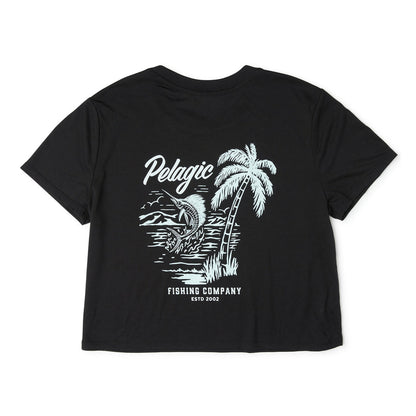 Pelagic Women's Premium Crop Paradise T-shirt - Dogfish Tackle & Marine