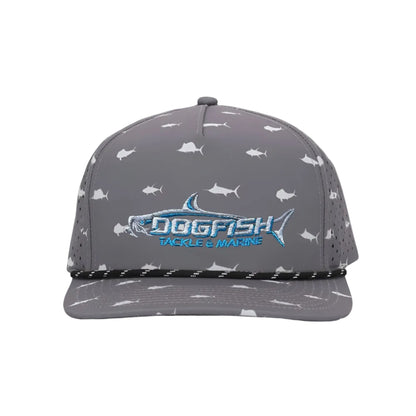 Dogfish Tackle & Marine Performace Rope Logo Hat - Dogfish Tackle & Marine