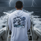 Dogfish Long Sleeve Hooded Micro Stormy Seas Logo - Dogfish Tackle & Marine