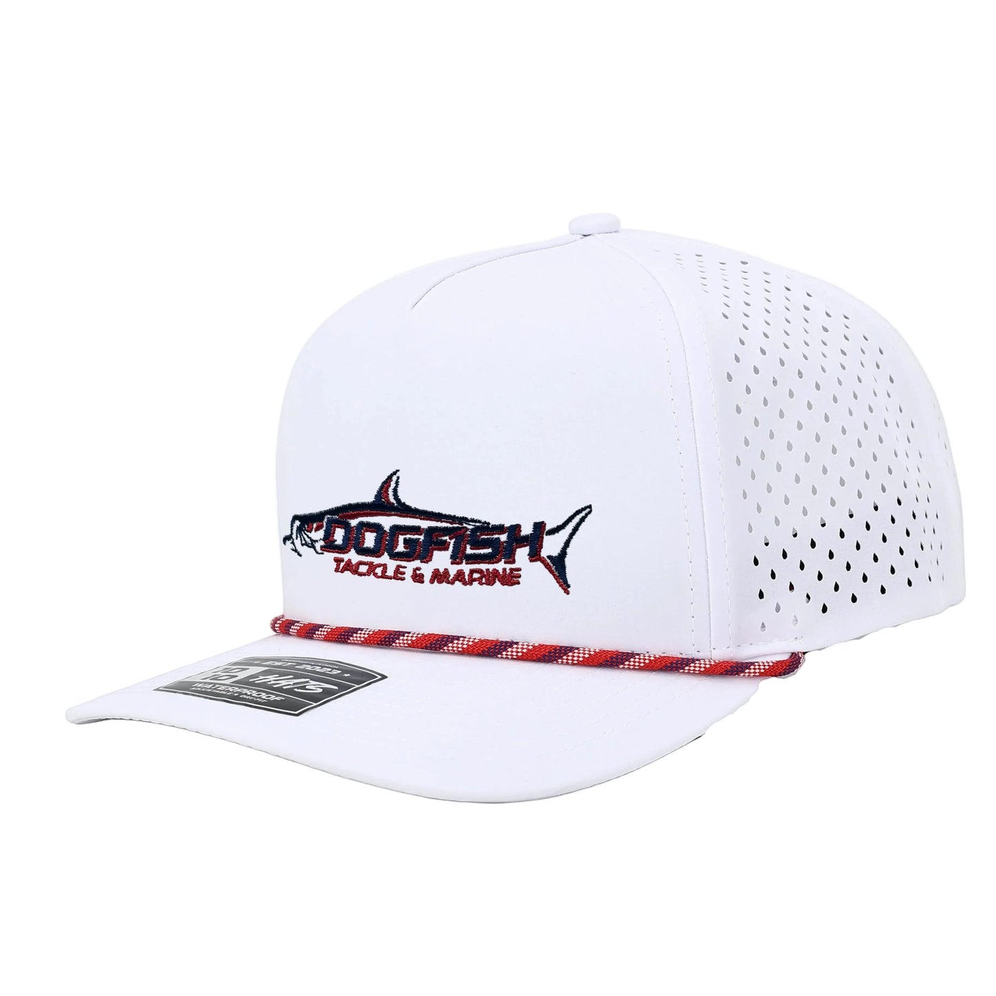 Dogfish Tackle & Marine Performace Rope Logo Hat - Dogfish Tackle & Marine