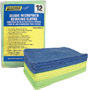 Seachoice Deluxe Microfiber Detailing Cloths 12ct - Dogfish Tackle & Marine