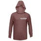 Dogfish Long Sleeve Hooded Micro Florida Unchained Logo - Dogfish Tackle & Marine