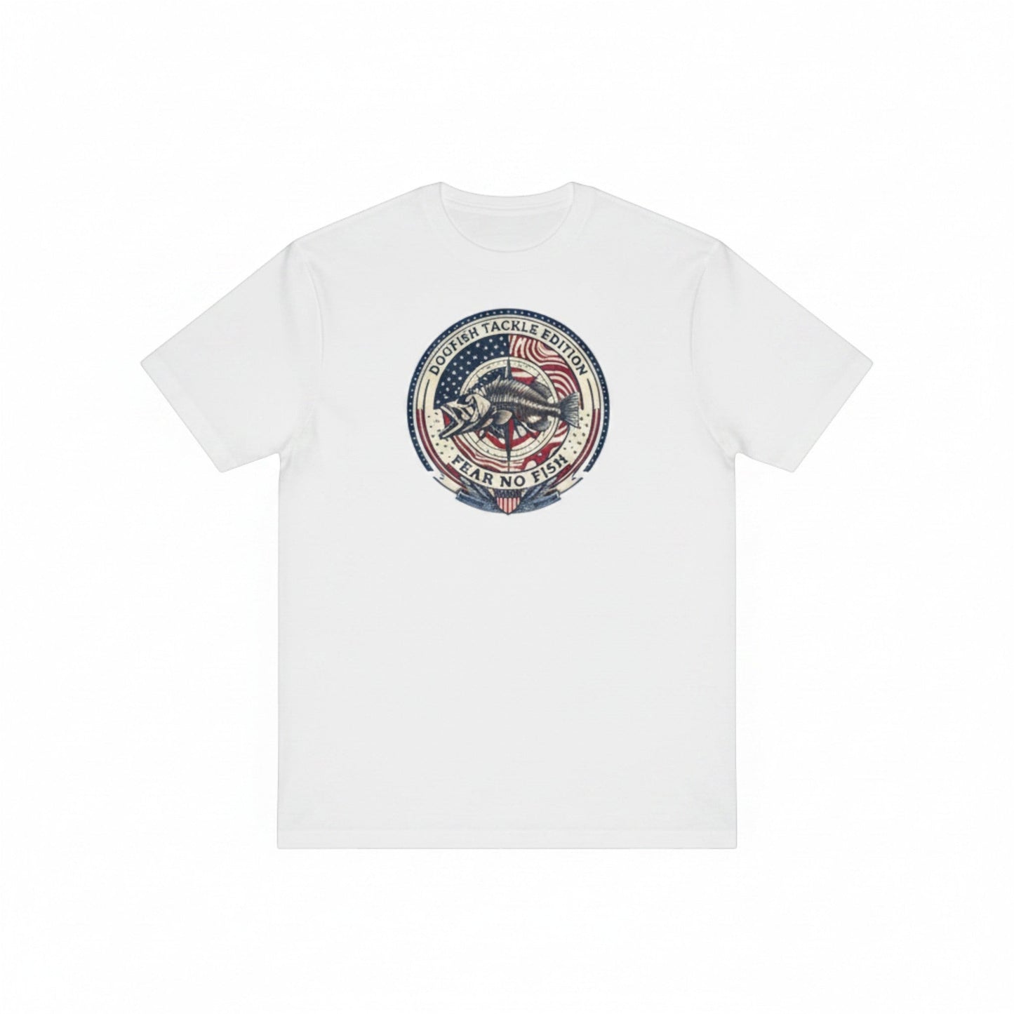 Dogfish Short Sleeve T-Shirt 4th of July Logo - Dogfish Tackle & Marine