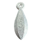 Dogfish Tackle & Marine bank sinker fishing weight with a number 3 stamp for bottom fishing rigs