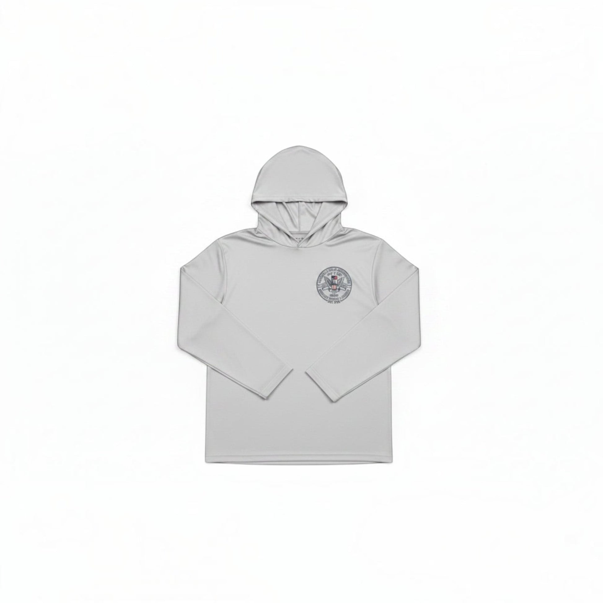 Dogfish 4th of July Logo Long Sleeve Hooded Micro - Dogfish Tackle & Marine