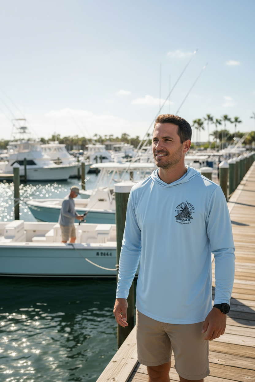 Dogfish Long Sleeve Hooded Micro Tailing Redfish